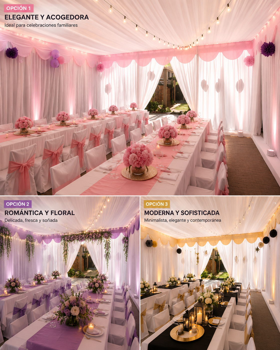 Referencia visual: Carpa longitudinal